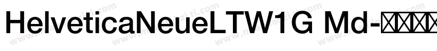 HelveticaNeueLTW1G Md字体转换